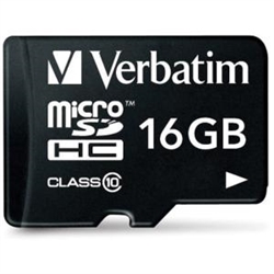 Verbatim Memory Micro SD Card 16GB 44082 for $18.20