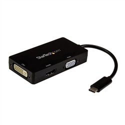 StarTech Adapter USB C HDMI DVI VGA  CDPVGDVHDBP for $91.20