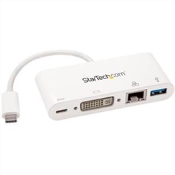StarTech Adapter USB C DVI LAN  DKT30CDVPD for $74.10